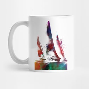 Sailing sport art #sailing Mug